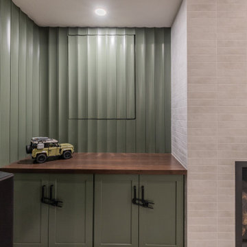 Family-Friendly Basement Remodel with Custom Features