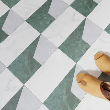 Abstract Inlay Flooring - Stone Art By SKL