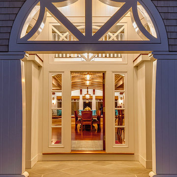 Summer Mooring - Arched Entry Door - Cape Cod, MA Custom Home