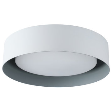 Lynch 15.75" 3-Light White/Gray Flushmount Ceiling Light
