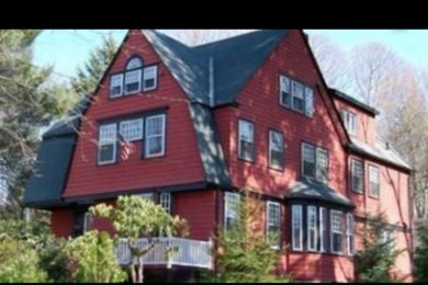 Example of an exterior home design in Boston