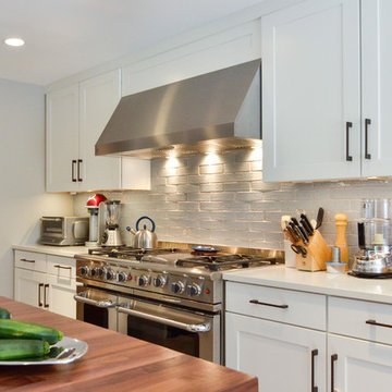 Symmetrical Cabinets Flank Profesional Range