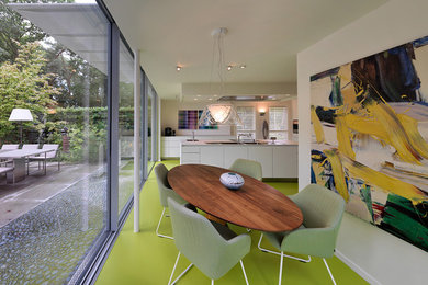 Inspiration for a contemporary dining room remodel in Amsterdam