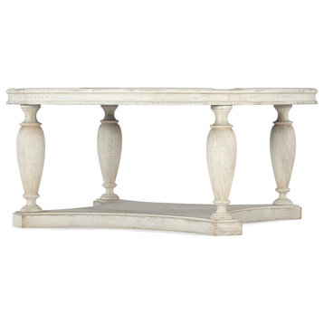 Hooker Furniture 5961-80111-COFFEE-TABLE-B Traditions 45" - Creamy Magnolia