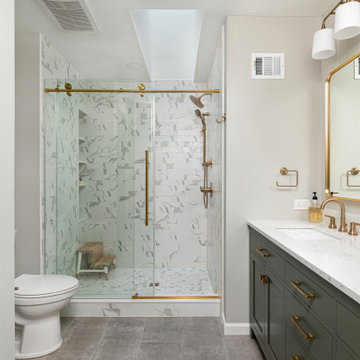 McLean Commons Transitional Kitchen and Bathroom Remodel