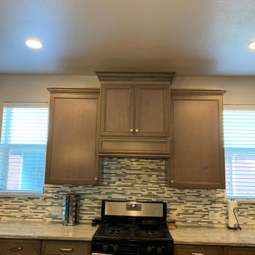 Transitional Kitchen Remodel Done in a Harbor Mist Stain
