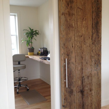 Office with barn door