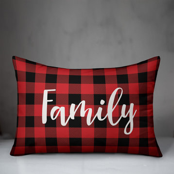 Family, Buffalo Check Plaid 14x20 Lumbar Pillow