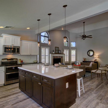 Shaker Door Cabinets with White Paint