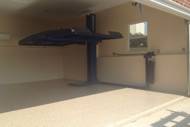 Garage with Lifts - 1/4" Camel Granite Finish