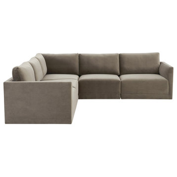 Willow Taupe Modular L Sectional