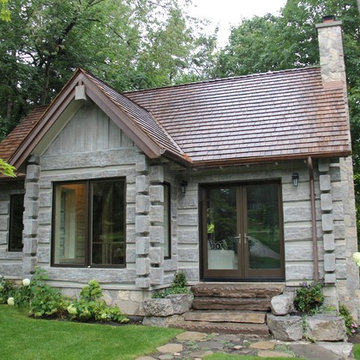 Toronto, Canada Concrete Log Cabin