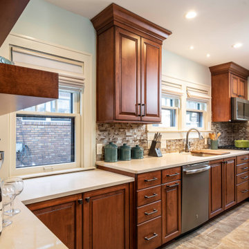 Tiny Dated Kitchen Gets Gigantic Renovation
