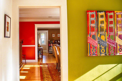 Inspiration for an eclectic home design remodel in Boston