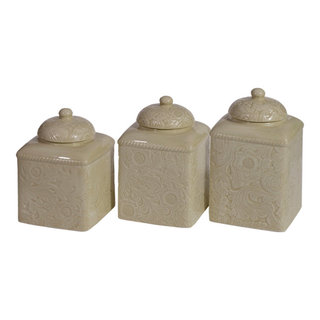 HiEnd Accents  Clearwater Pines Canisters, Set of 3