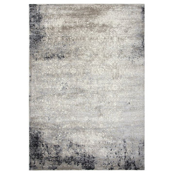 Encore 8' x 10' Traditional Over dye Beige/Gray/Rust/Blue Power-Loomed Area Rug