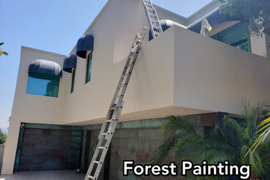 Trendy exterior home photo in Orange County