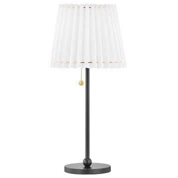 Mitzi Lighting HL476201-SBK Demi 1 Light Table Lamp in Soft Black