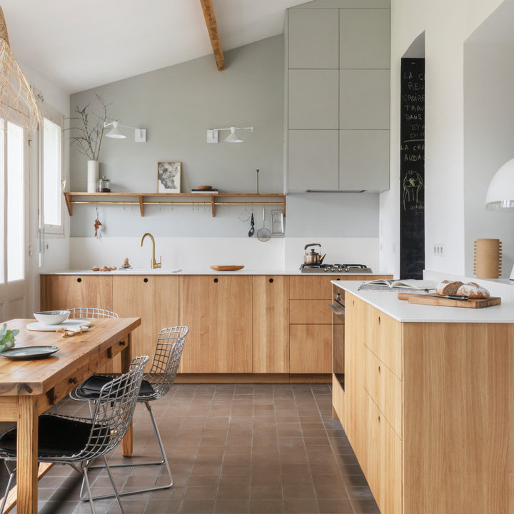 75 photos et idées déco de cuisines en bois clair - Mai 2026