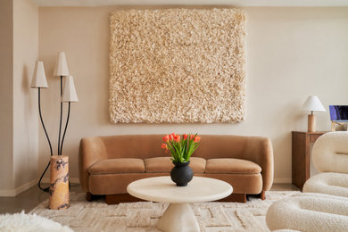 Inspiration for a contemporary living room remodel in New York