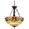 Serenity 3-Light Victorian Inverted Ceiling Pendant