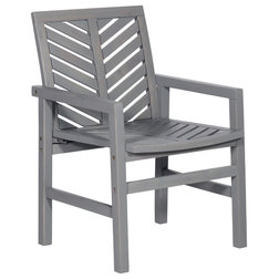 Transitional Outdoor Dining Chairs by Walker Edison
