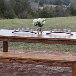 Pine Farmhouse Table & Bench - Dining Tables