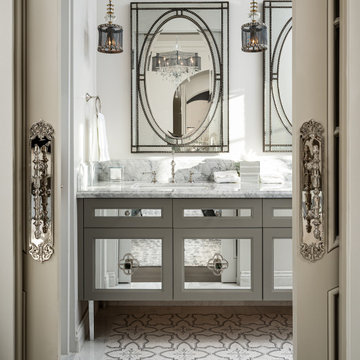 Guest Bath Mirrored Vanity