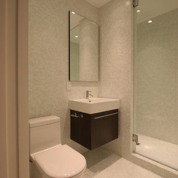 White Mosaic Bathroom