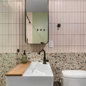 Sage & Blush Bathroom Remodel by NextGen Home Builders in Pasadena, CA