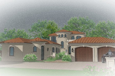 Artistic  3D Rendering of the Front of the House