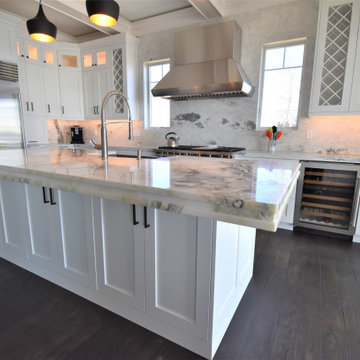 Beech White Kitchen at Beach Front, Clinton CT