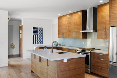 Example of a minimalist kitchen design in San Luis Obispo
