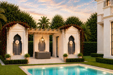 Inspiration for a modern pool remodel in Miami