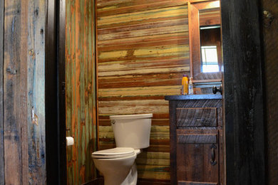 Mountain style ceramic tile bathroom photo in Nashville