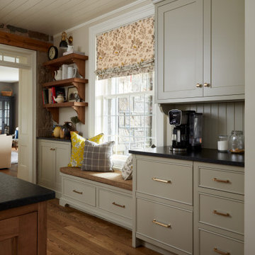 Traditional Farmhouse Custom Kitchen Window Bench