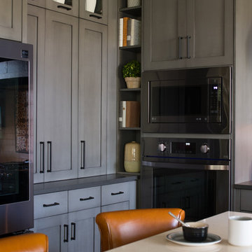 Streamlined Suburban Gray Kitchen
