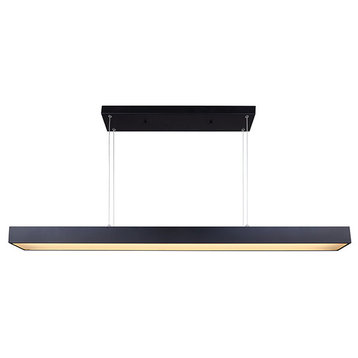 Canarm LCH133A48 Jaco 47-1/4"W Integrated LED Linear Chandelier - Black