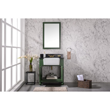Legion Furniture 30" Sink Vanity Without Faucet In Vogue Green