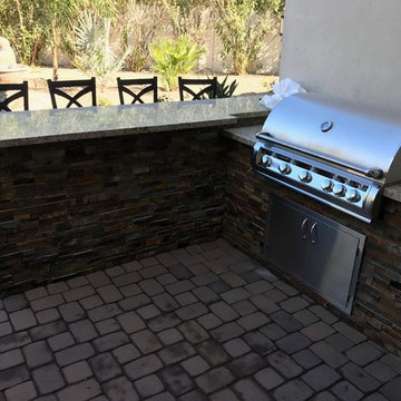 Outdoor BBQ and bar