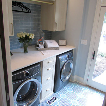 Laundry Room featuring Mirth Studio's Oak Hardwood Tile