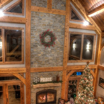 Indoor Outdoor Wood Burning Fireplace