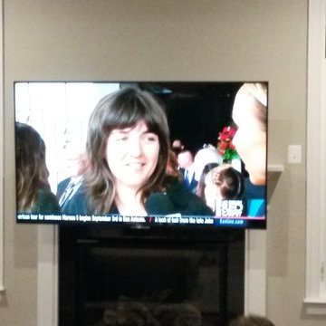 Mantle flat screen mount