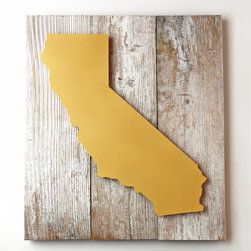 Flea Market Sunday - California Dreamin' on Reclaimed Wood - Artwork