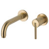 Delta Trinsic Champagne Bronze Wall Mount Bathroom Faucet With Valve D2098V