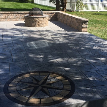 Stamped concrete patios