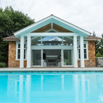 Pool House Retreat in Lake Geneva