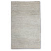 Hand Woven Loop Striped Woven Jute Rug by Tufty Home, Dark Grey, 2.5x9
