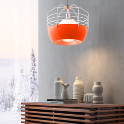 Zuo Frost Ceiling Lamp White & Orange - Products