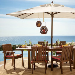 CHATHAM RECTANGULAR EXTENDING DINING TABLE - Outdoor Dining Tables